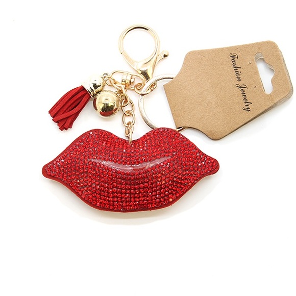 Lips sparkly keychains - Picture 1 of 1
